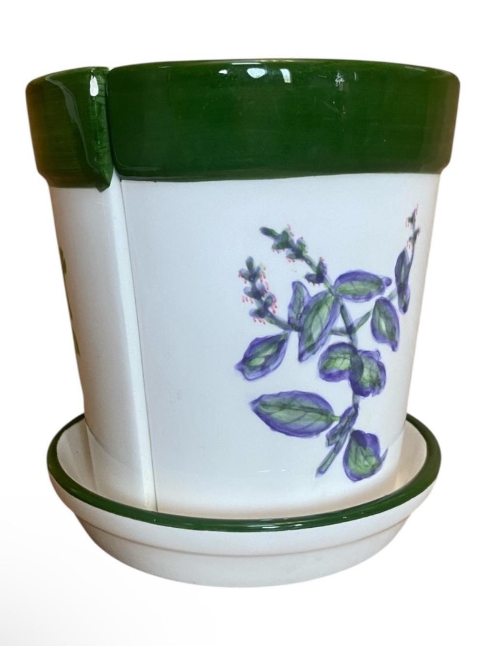 Cottage Core Indoor/Outdoor Small Herb Planter Pot Country Kitchen